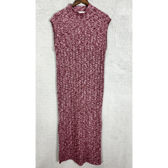 Anthropologie Saturday Sunday Maxi Sweater Dress Women Large Red Sleeveless Boho - Picture 1 of 8